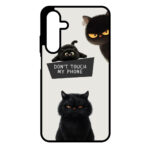 کاور ریچ قاب طرح گربه های سیاه – Black Cats مناسب برای گوشی موبایل سامسونگ Galaxy A15