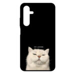 کاور ریچ قاب طرح گربه سفید – White Cat مناسب برای گوشی موبایل سامسونگ Galaxy A15