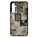کاور ریچ قاب طرح روزنامه قدیمی – Old Newspaper مناسب برای گوشی موبایل سامسونگ Galaxy A15