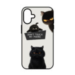 کاور ریچ قاب طرح گربه های سیاه – Black Cats مناسب برای گوشی موبایل آیفون IPhone 16 Normal