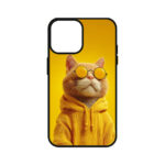 کاور ریچ قاب طرح گربه زرد – Yellow Cat مناسب برای گوشی موبایل آیفون IPhone 13 Normal