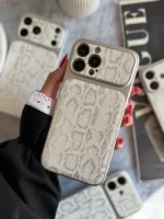 قاب پایتون سفید چرمی مناسب برای گوشی موبایل آیفون IPhone 16 Normal - Image 2