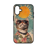 کاور ریچ قاب طرح گربه آفتابی – Sunny Cat مناسب برای گوشی موبایل آیفون IPhone 16 Normal