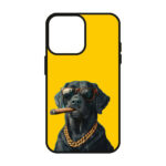 کاور ریچ قاب طرح زرد سگ سیگاری – Yellow Smoking Dog مناسب برای گوشی موبایل آیفون IPhone 13 Pro Max