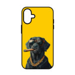کاور ریچ قاب طرح زرد سگ سیگاری – Yellow Smoking Dog مناسب برای گوشی موبایل آیفون IPhone 16 Normal