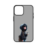 کاور ریچ قاب طرح دختر تنها – Lonely Girl مناسب برای گوشی موبایل آیفون IPhone 13 Normal